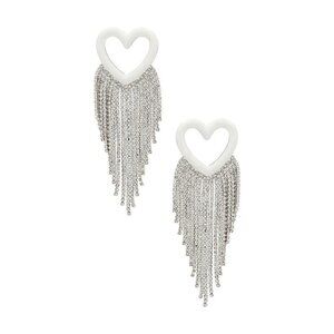 Emma Pills Enamel Sparkling Hearts White Gold Womens Size OS